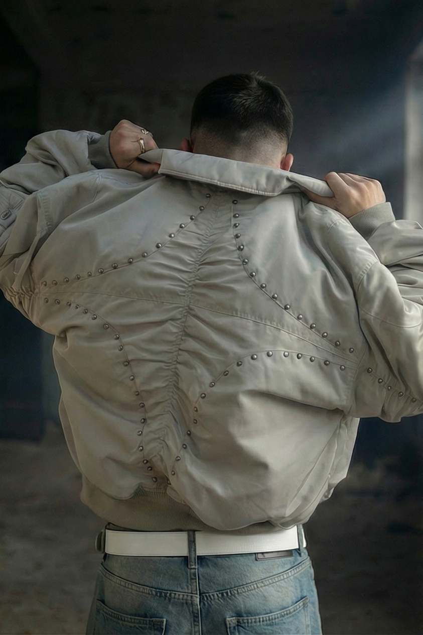 Hyperion studdet bomber jacket