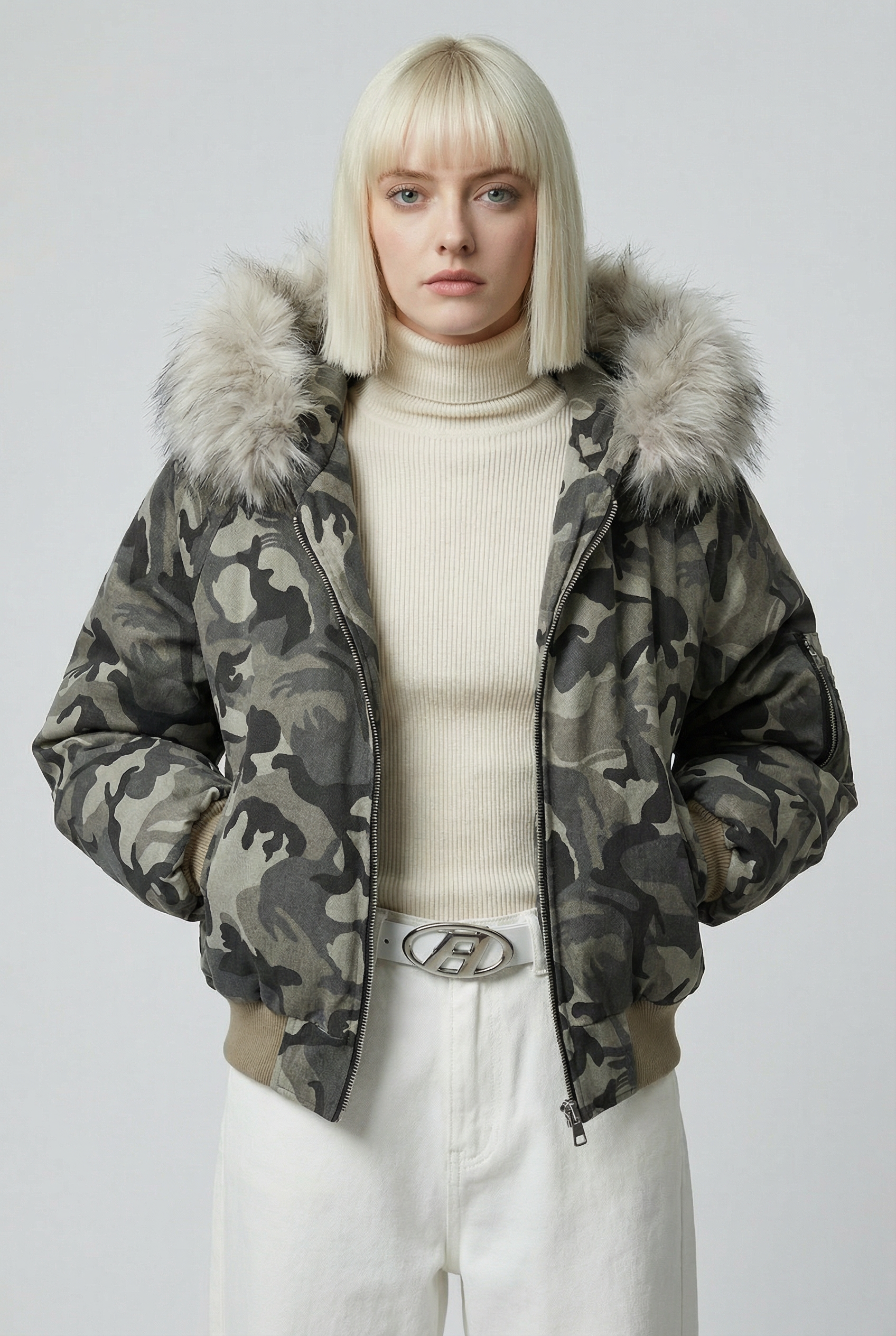 Arktos Camouflage Hooded Bomber