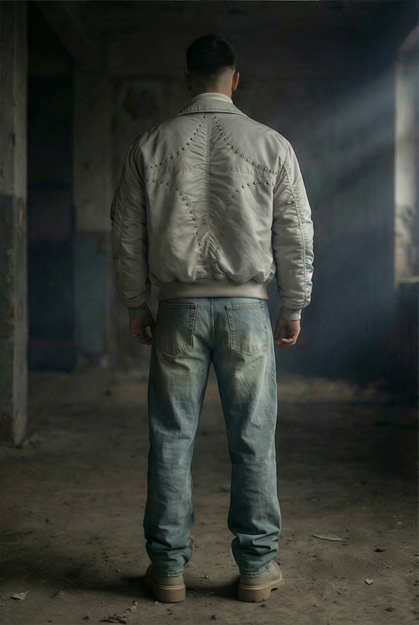 Hyperion studdet bomber jacket