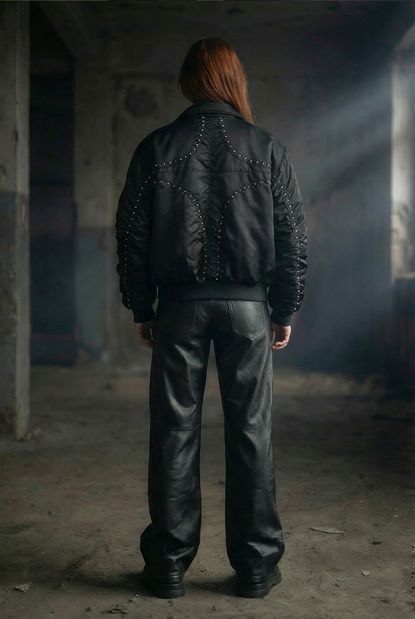 Hyperion studdet bomber jacket