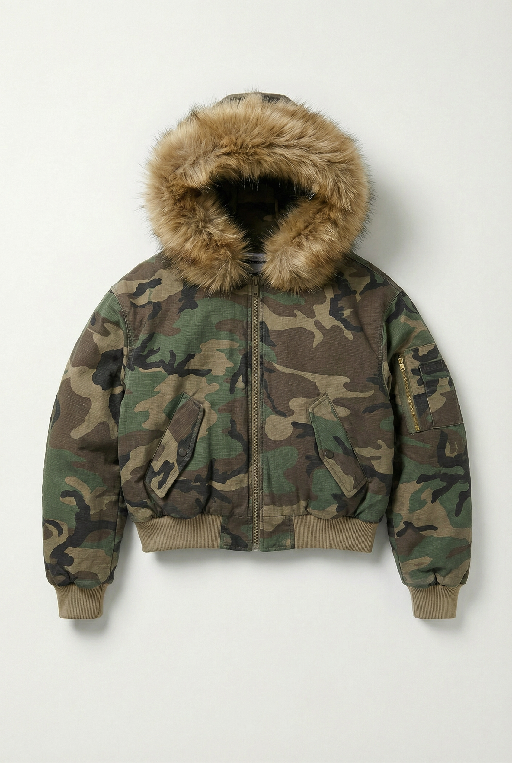 Orpheus Reversible Faux Camouflage Bomber