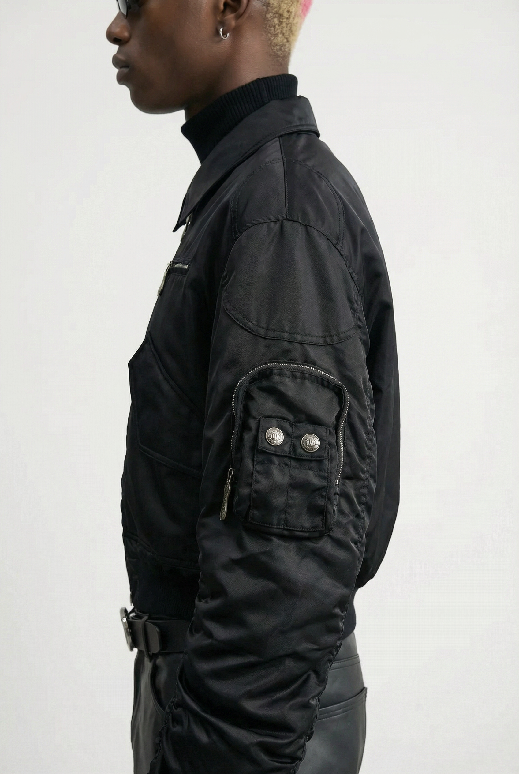 Hyperion Studdet Bomber Jacket