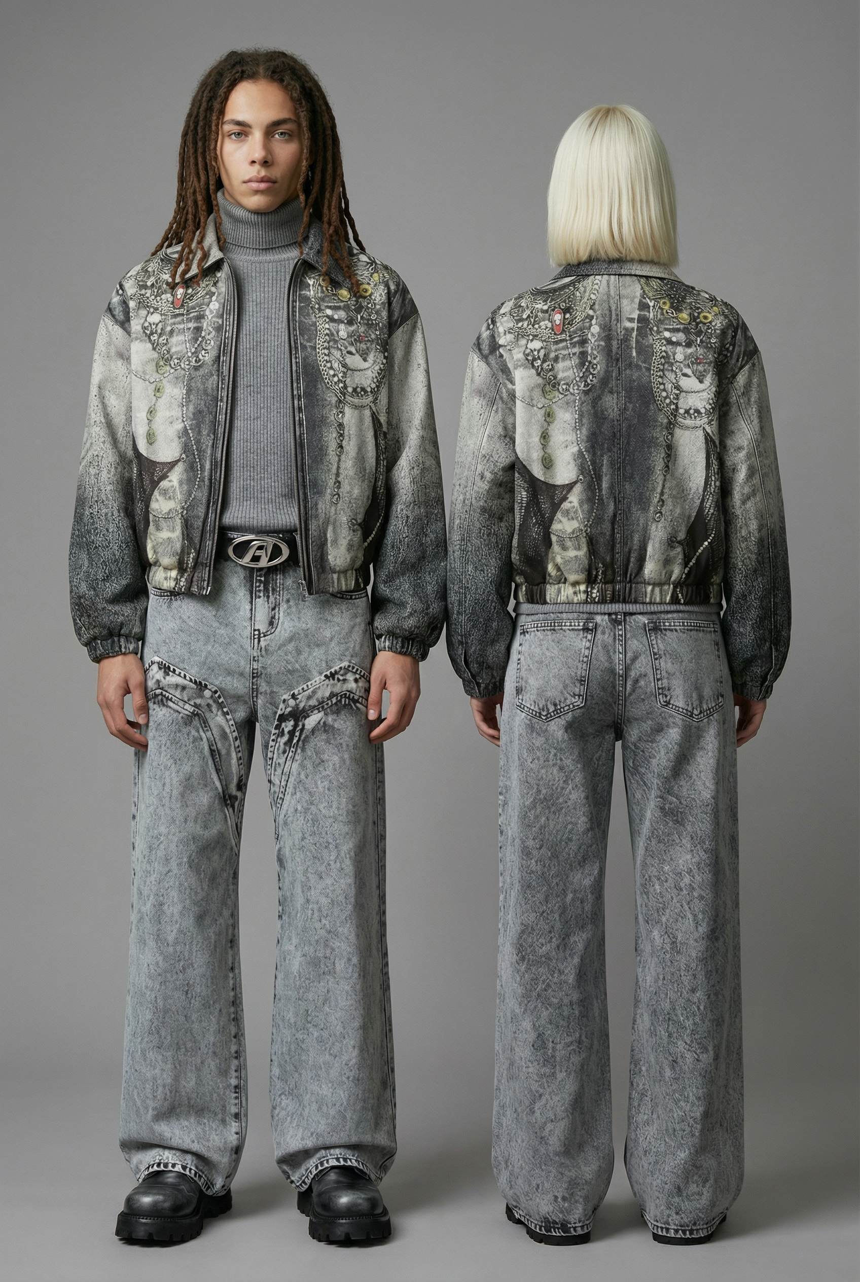 Hefestos Denim Bomber Jacket