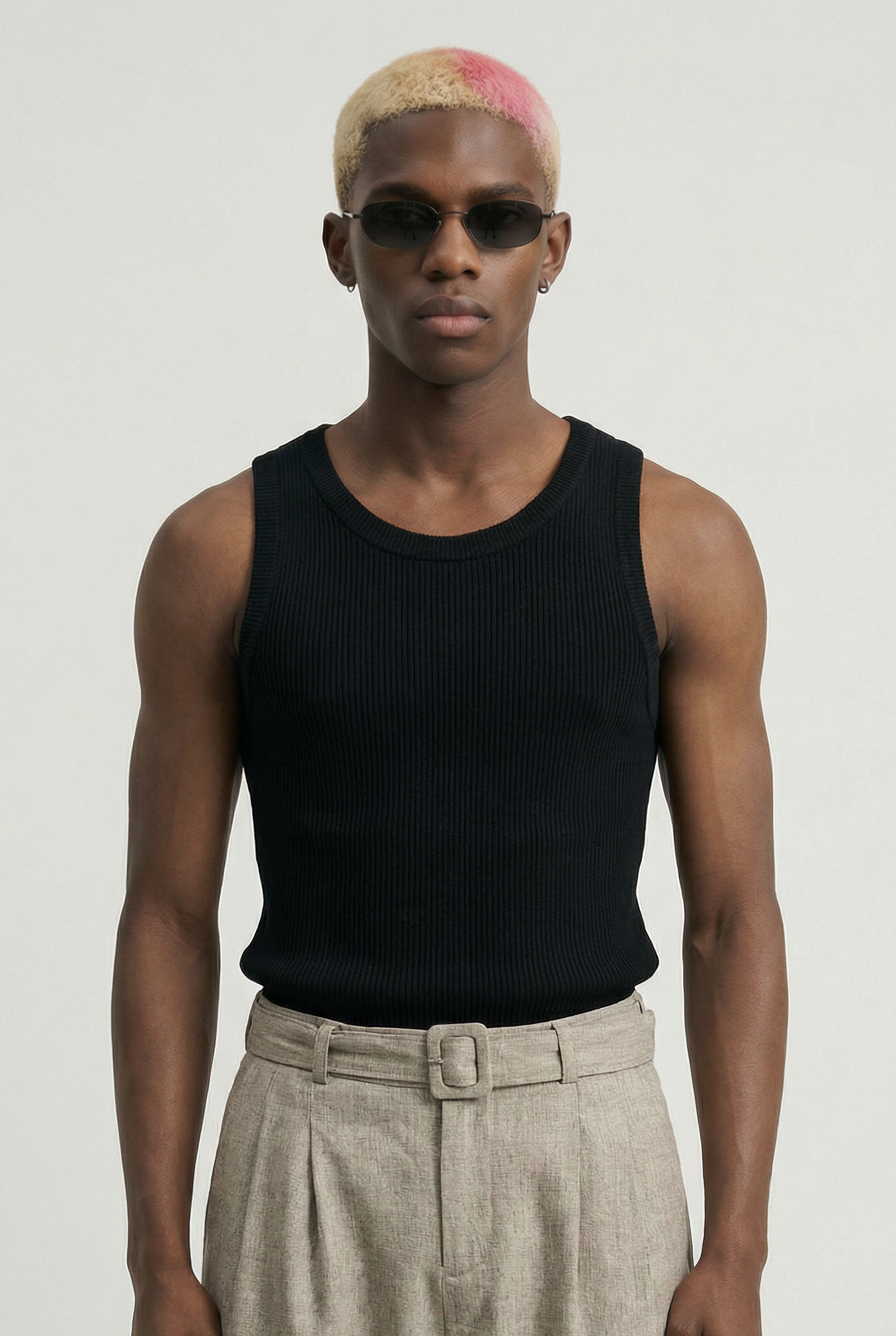 Thickened Tank Top Black