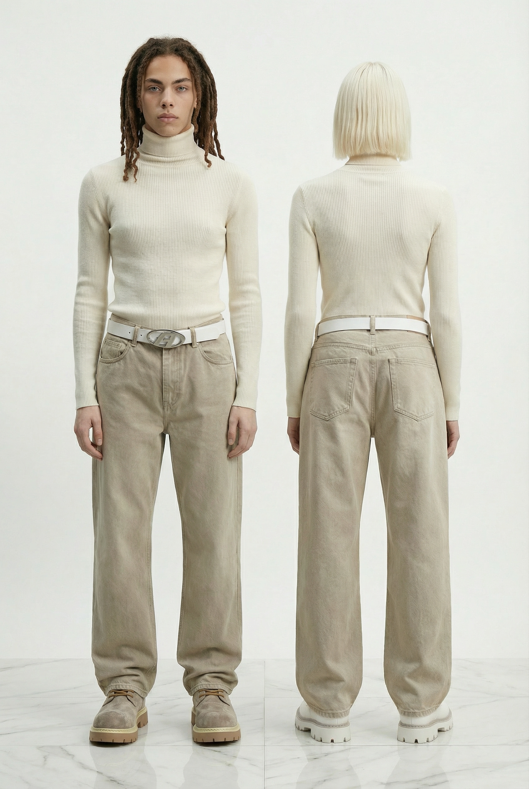 Thickened Turtleneck Cream