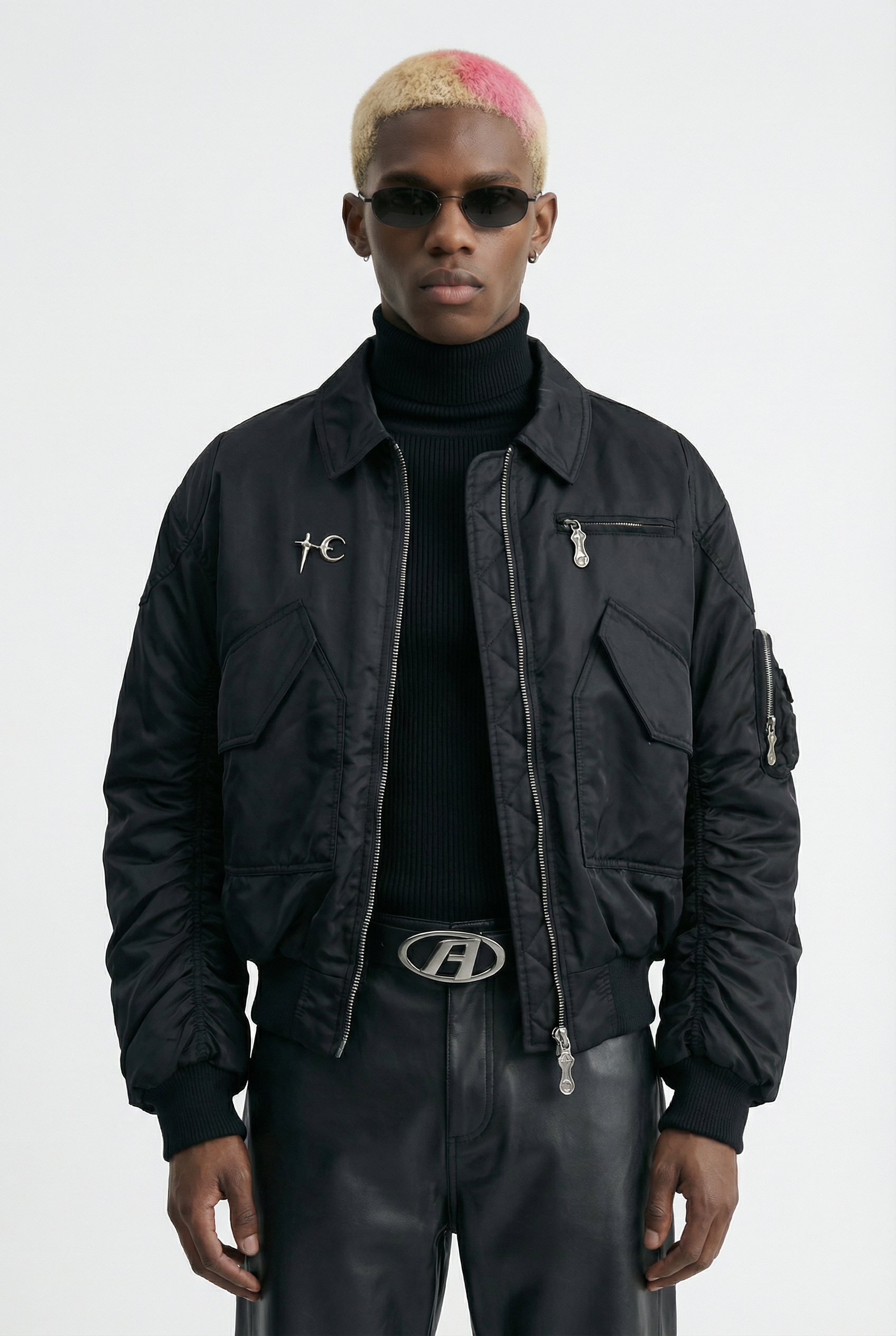 Hyperion Studdet Bomber Jacket