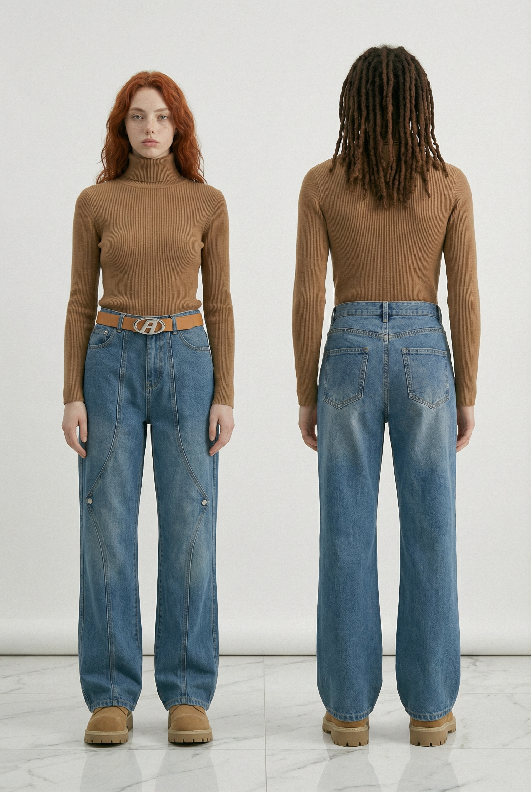 Thickened Turtleneck Camel