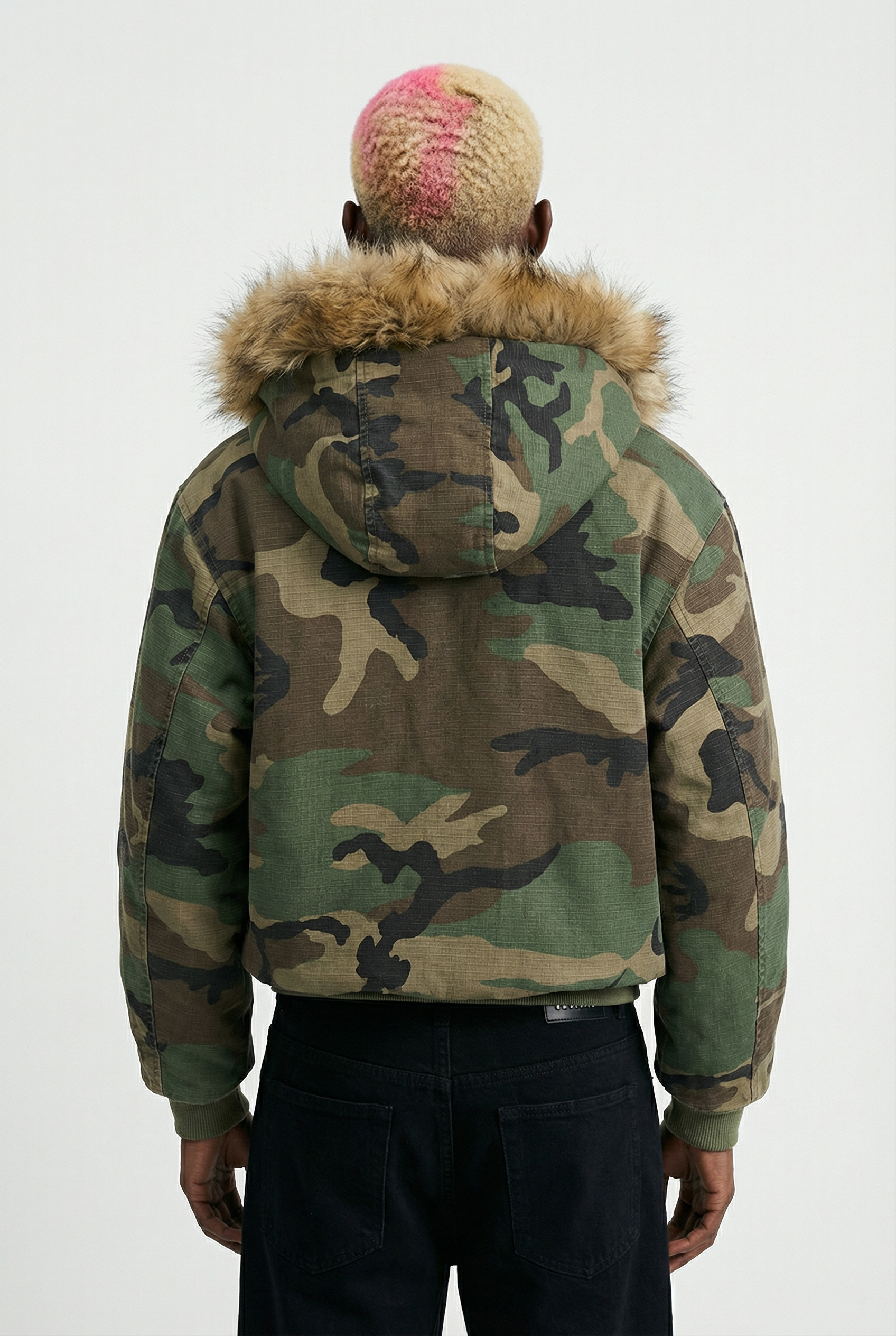 Orpheus Reversible Faux Camouflage Bomber