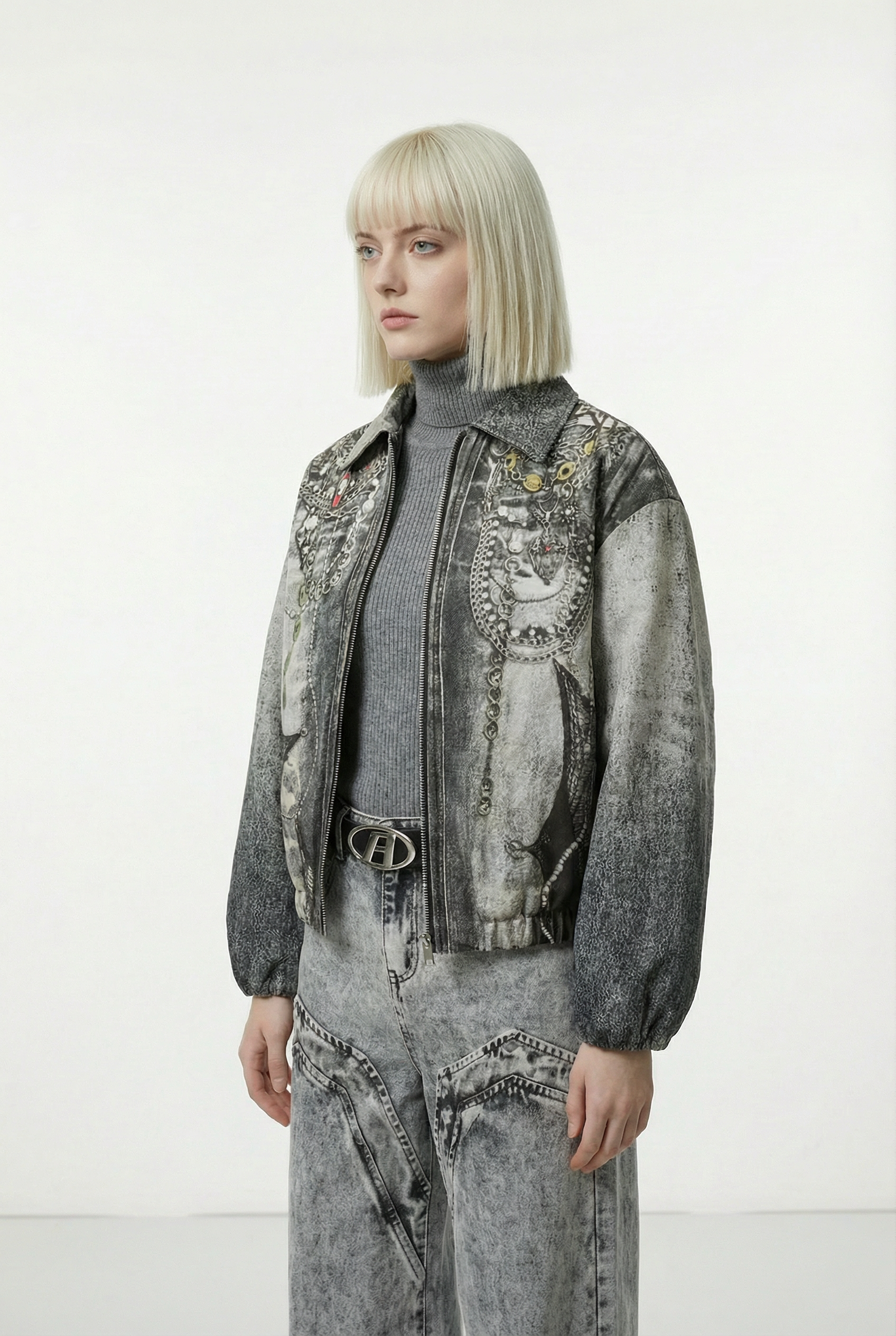 Hefestos Denim Bomber Jacket