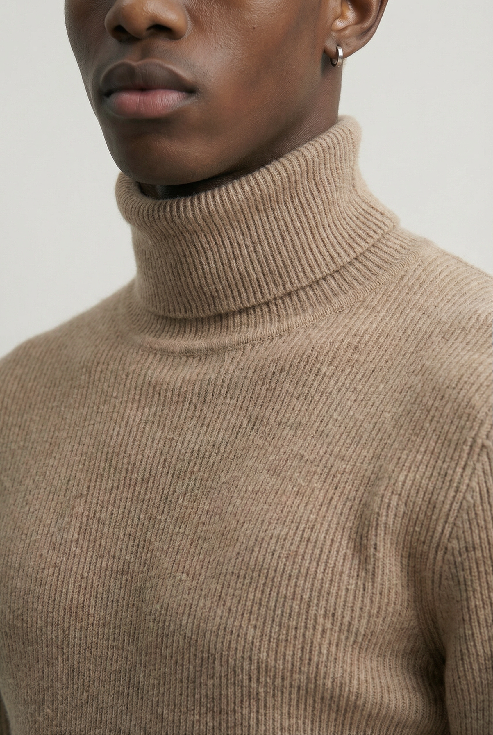 Thickened Turtleneck Taupe