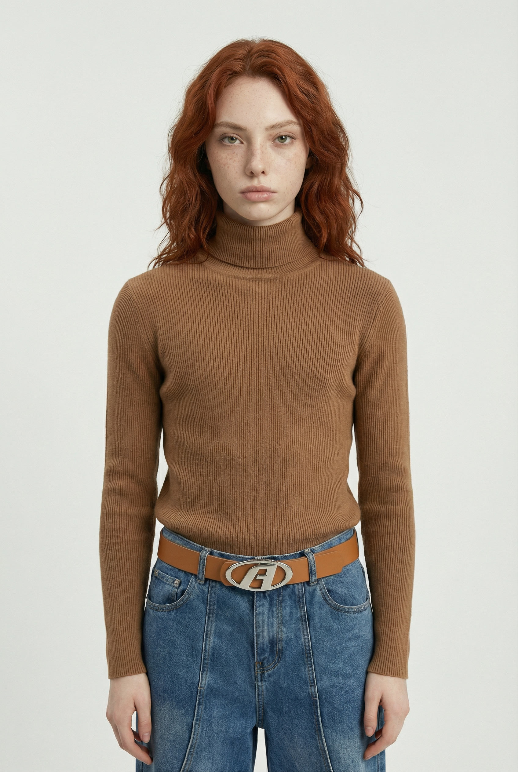 Thickened Turtleneck Camel
