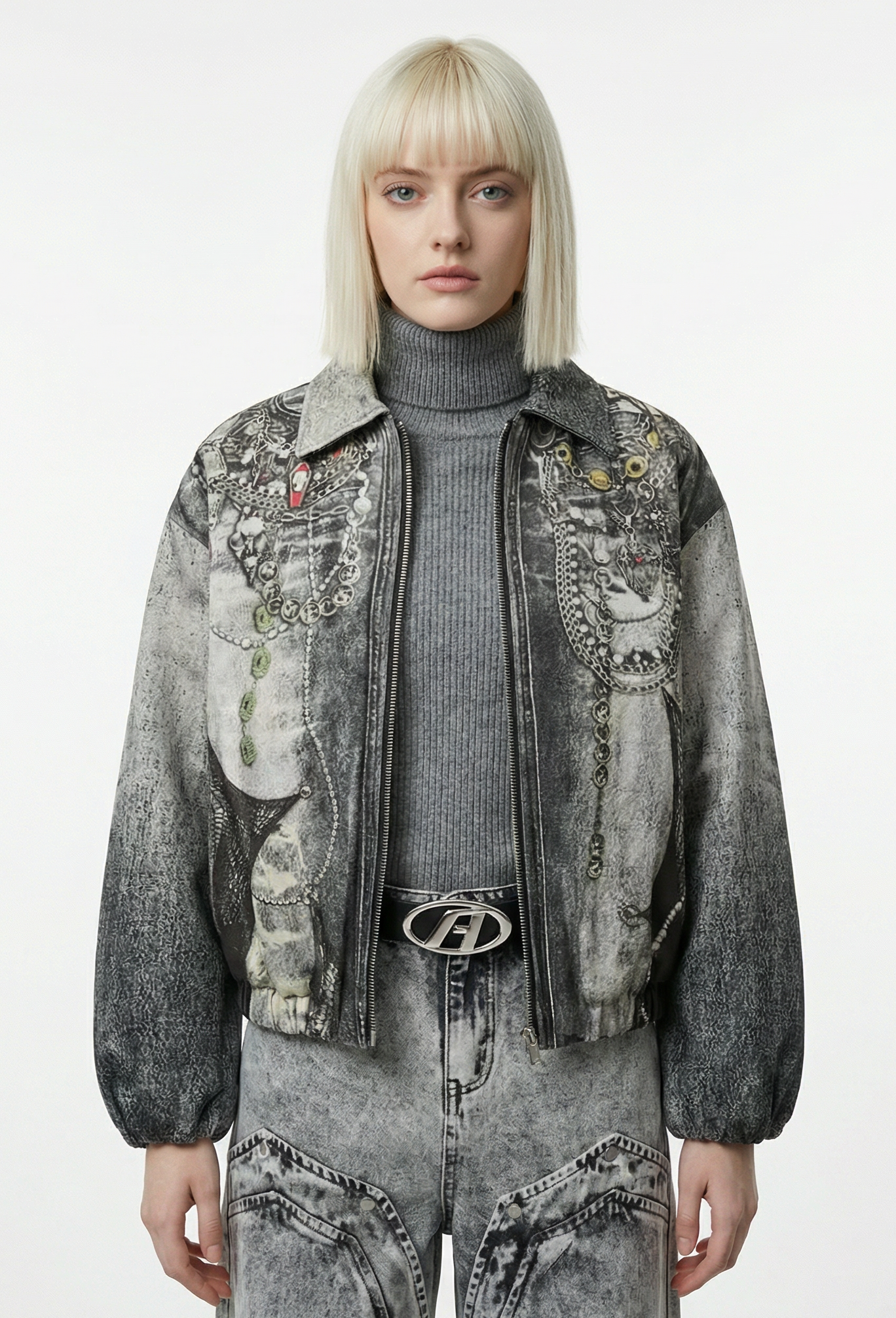 Hefestos Denim Bomber Jacket