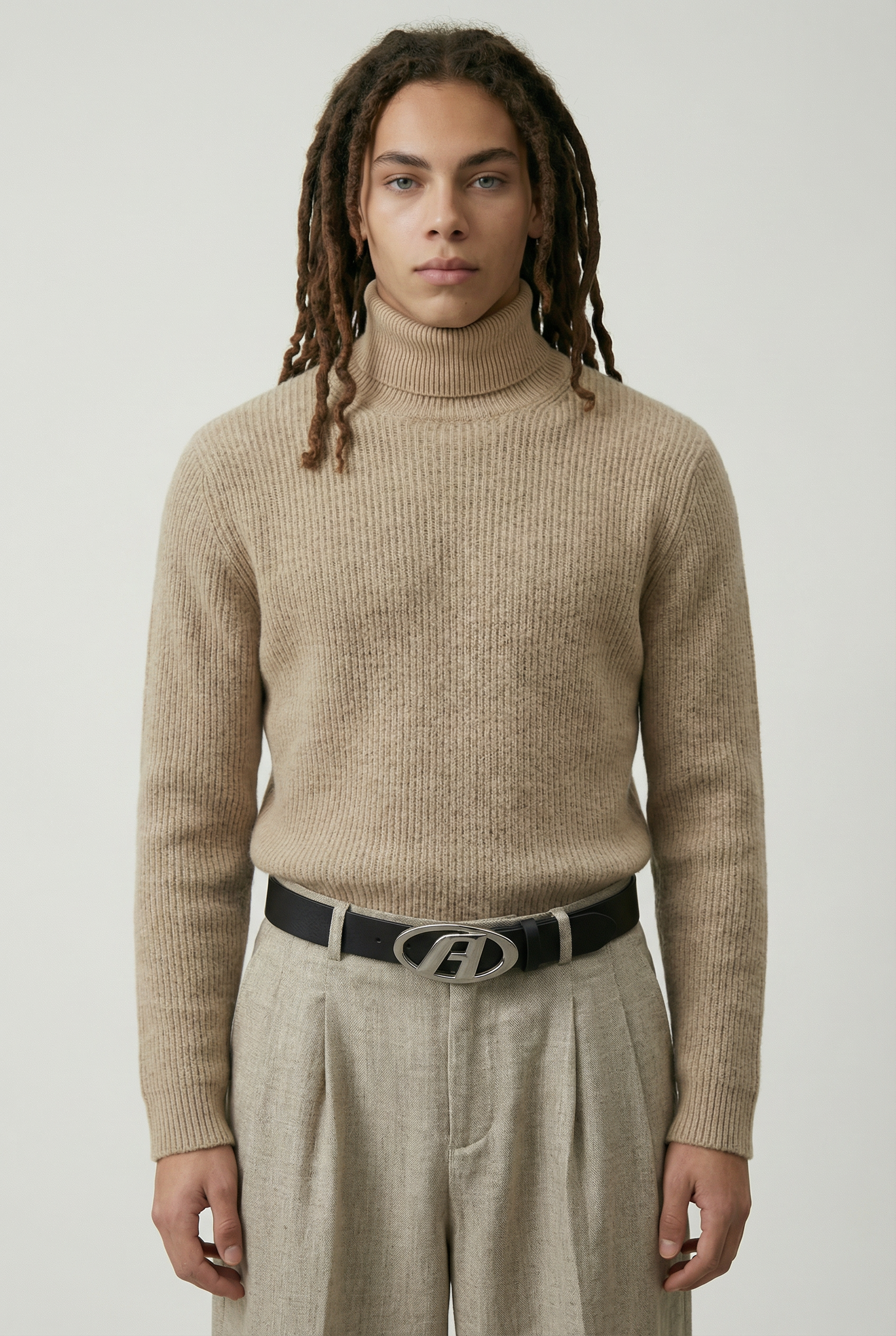 Thickened Turtleneck Stone