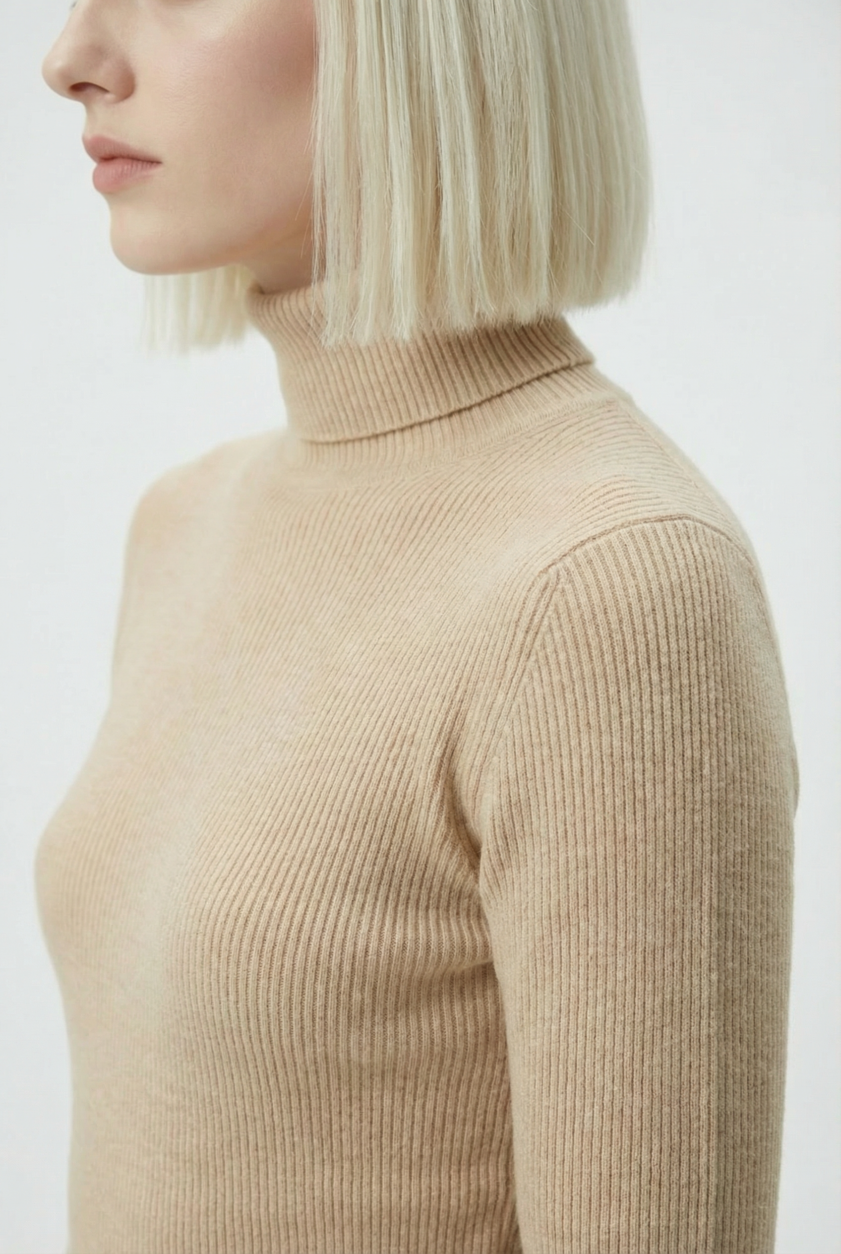 Thickened Turtelneck Sand