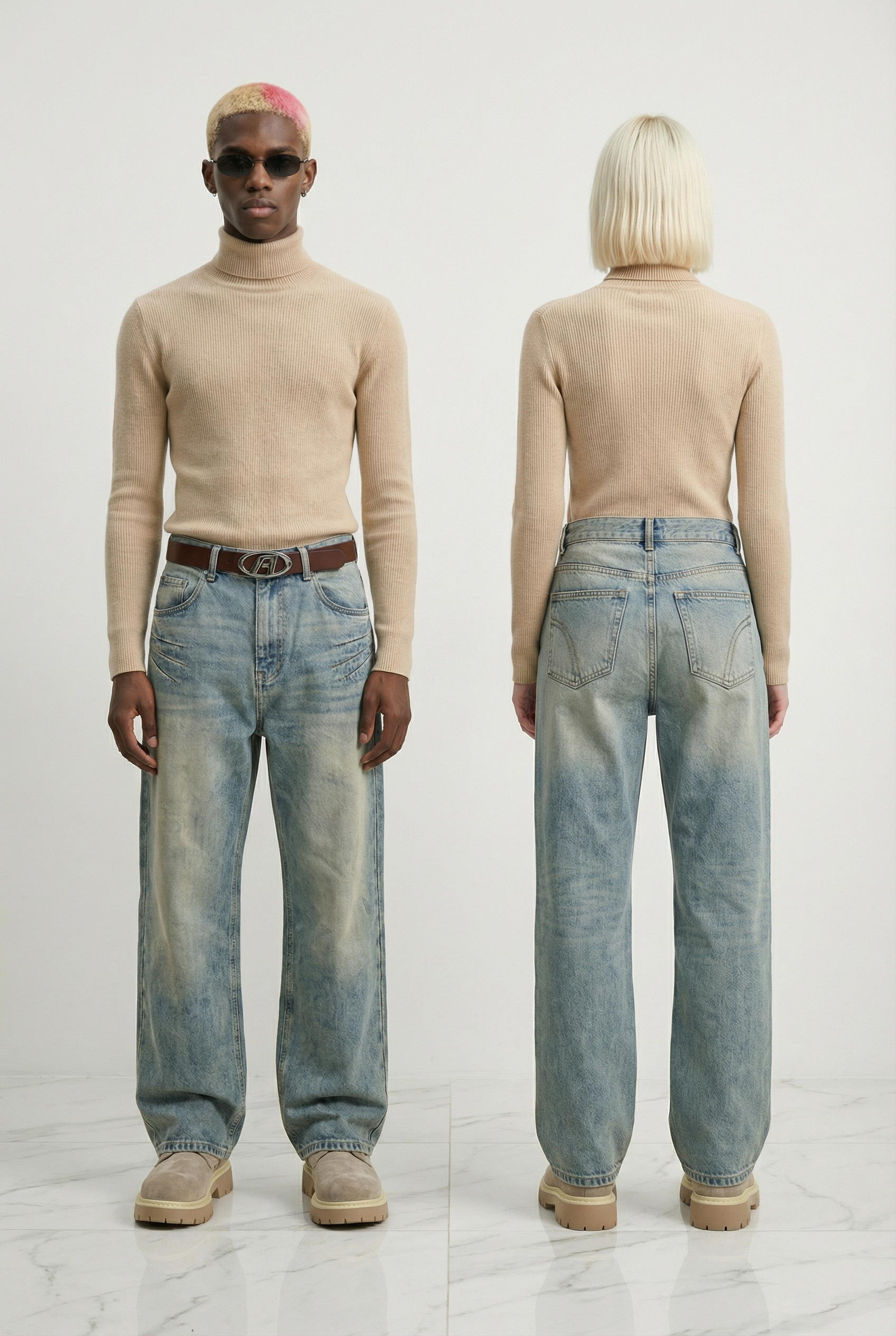 Thickened Turtelneck Sand