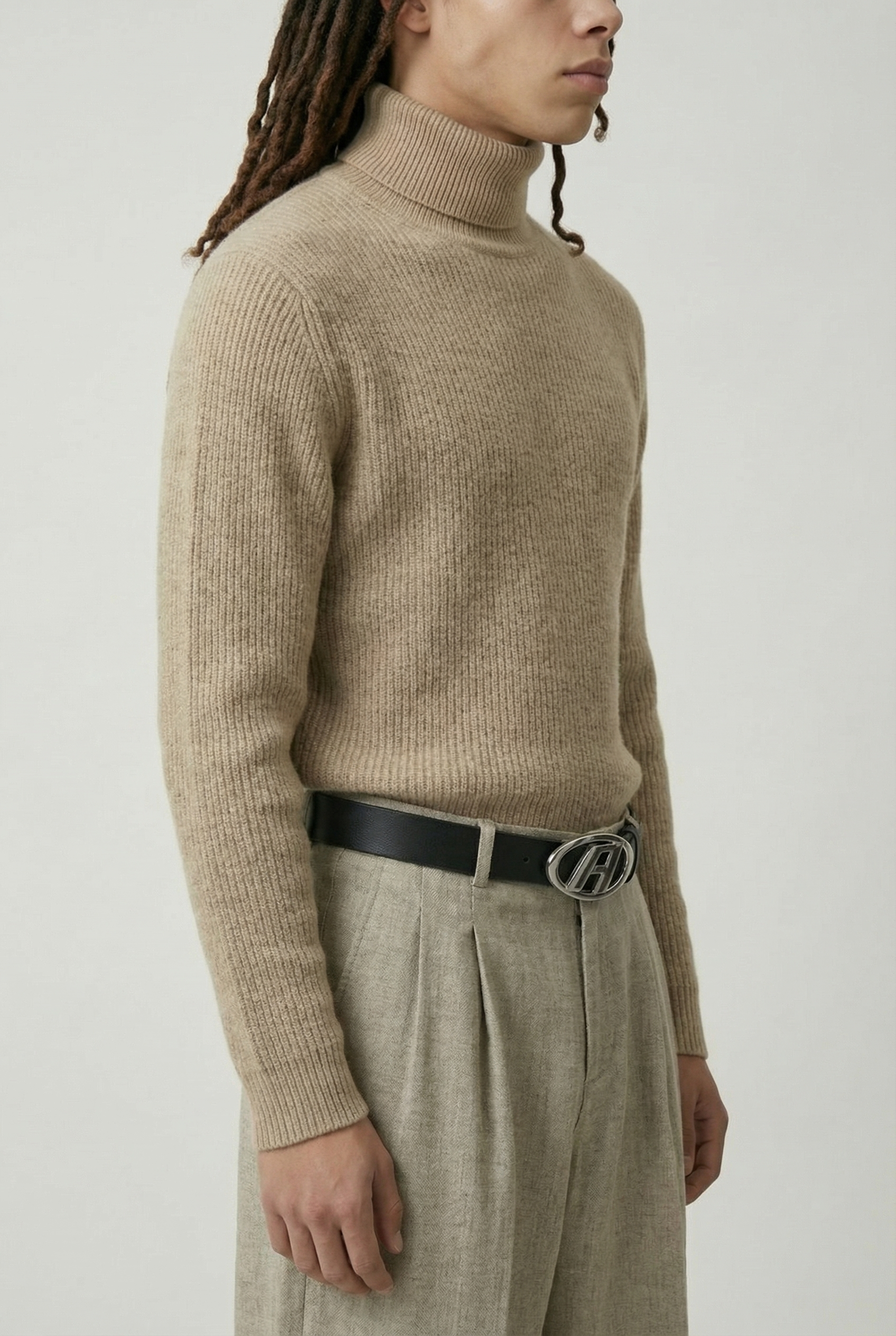 Thickened Turtleneck Stone