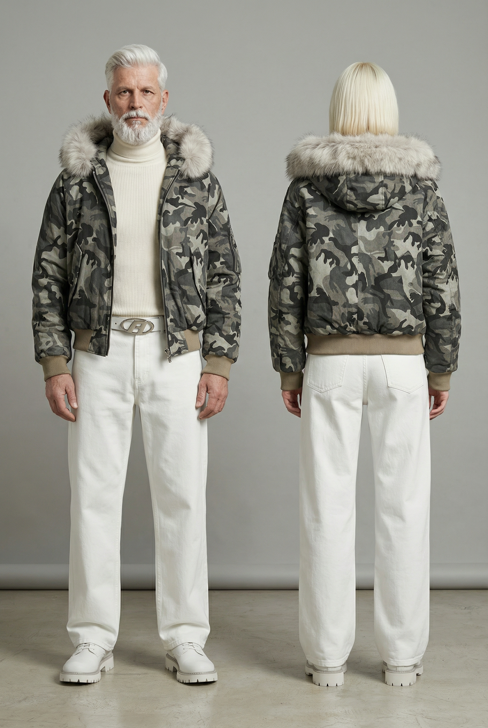 Arktos Camouflage Hooded Bomber