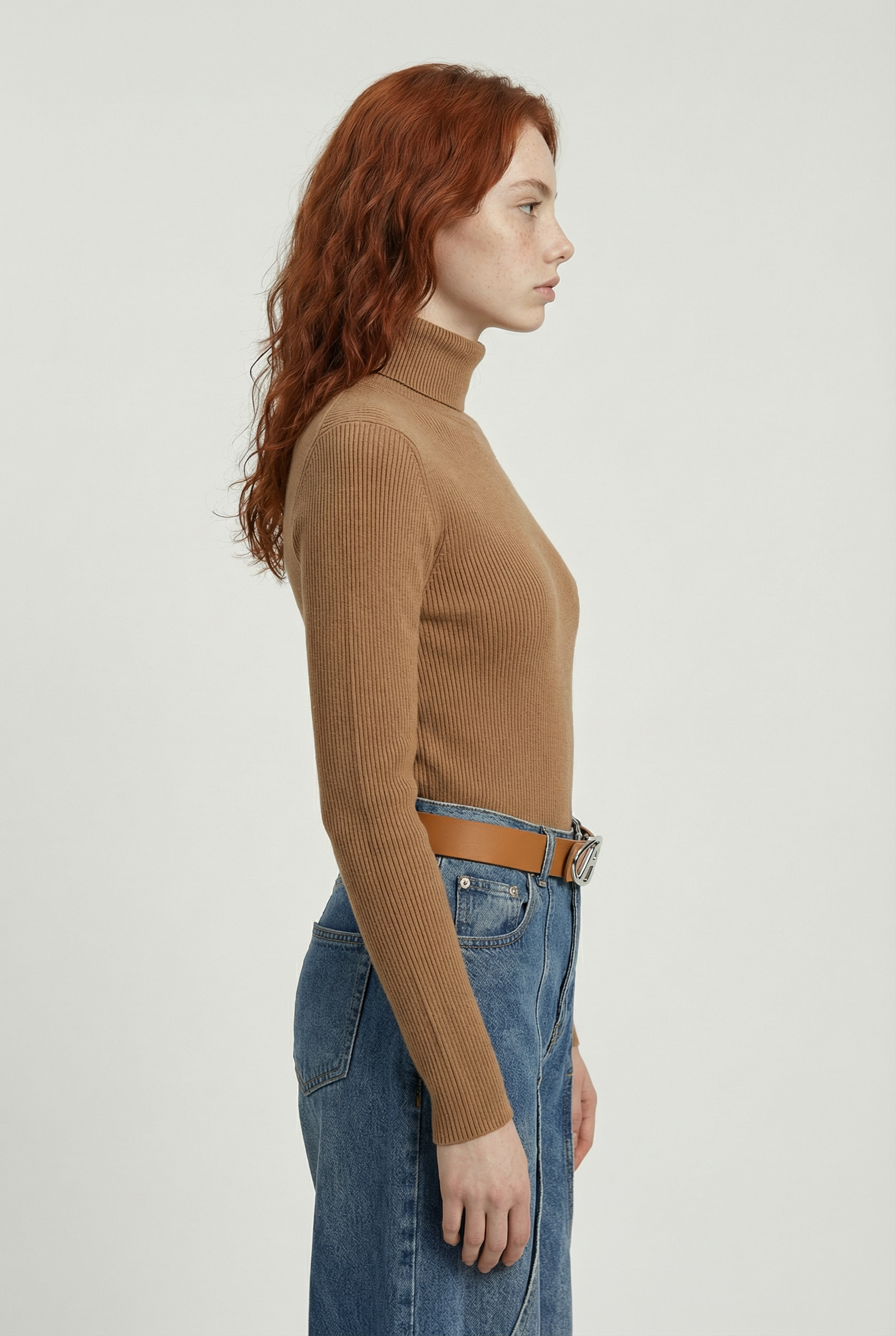 Thickened Turtleneck Camel