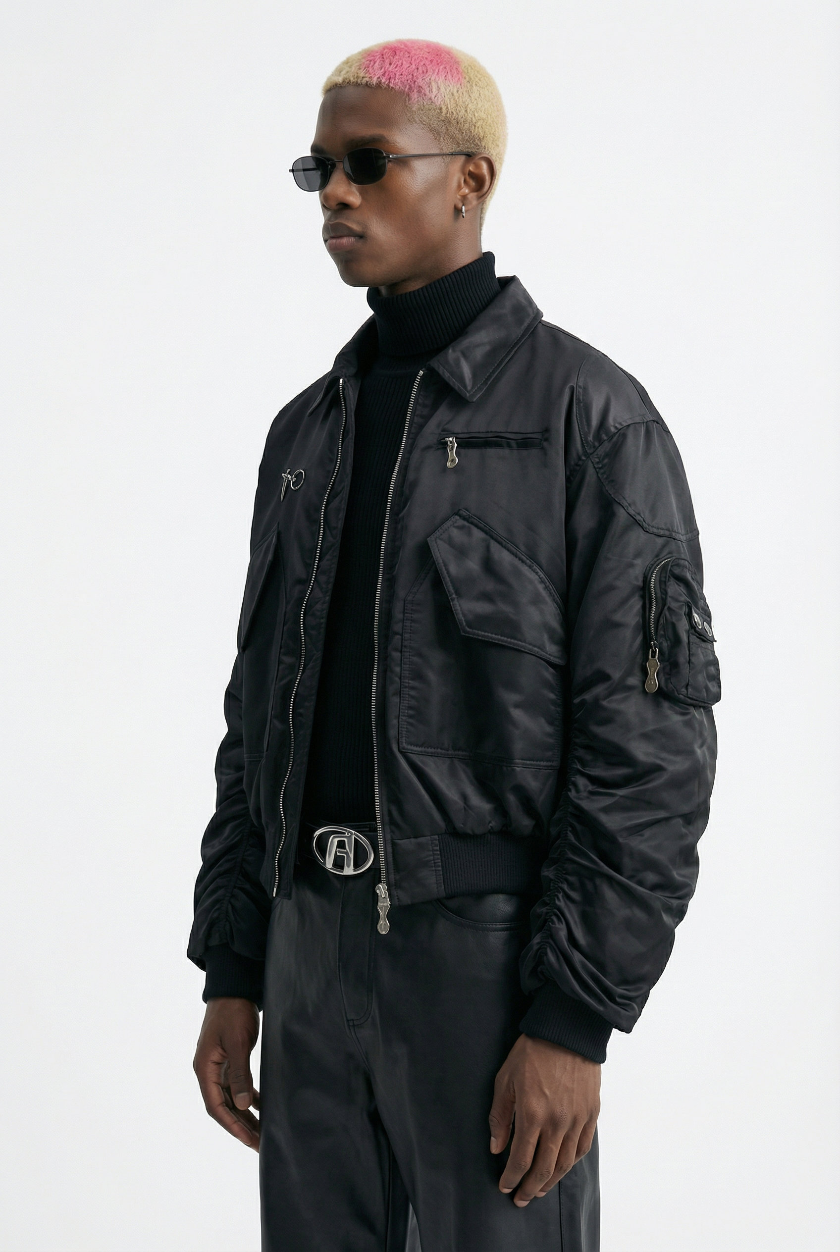 Hyperion Studdet Bomber Jacket