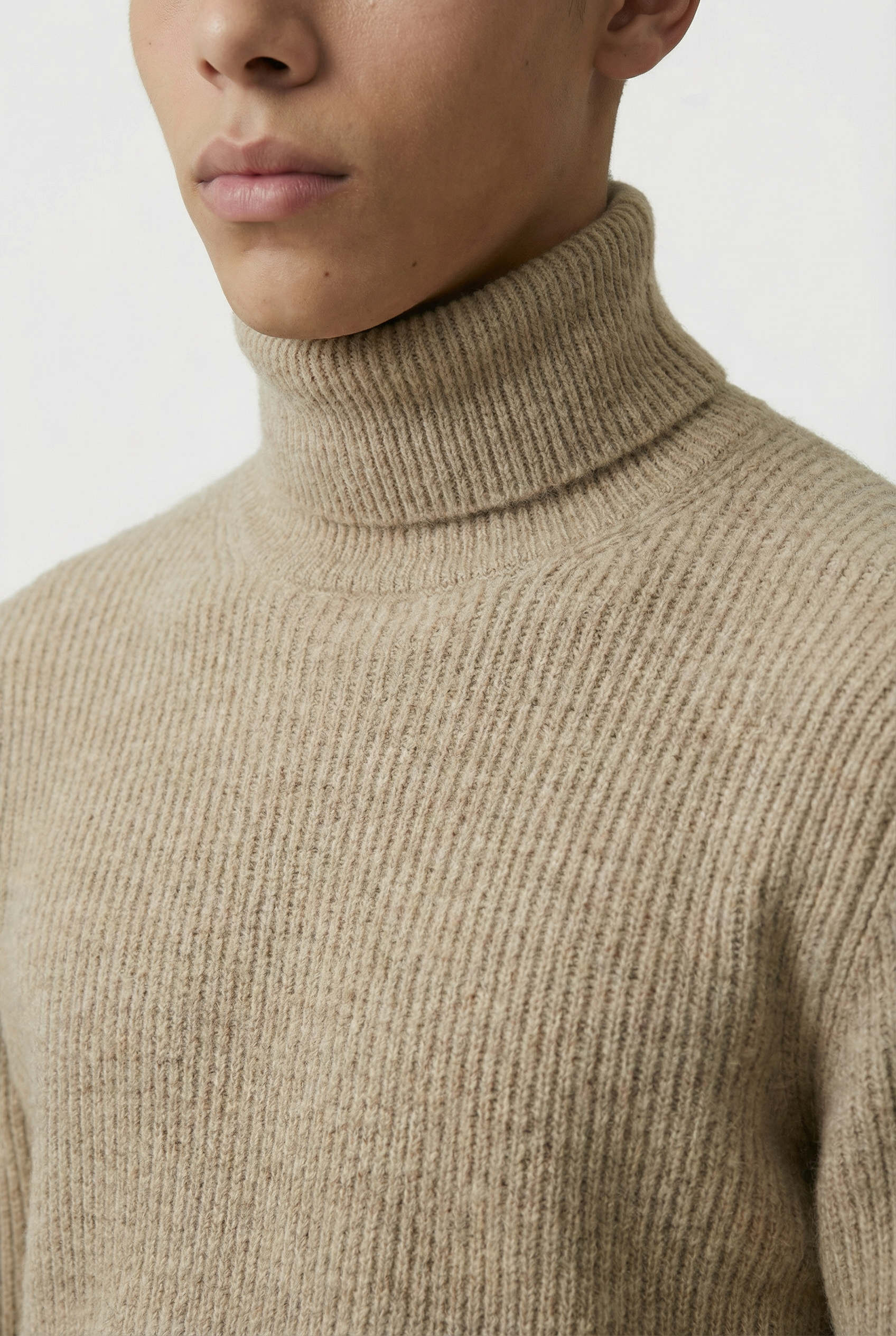 Thickened Turtleneck Stone