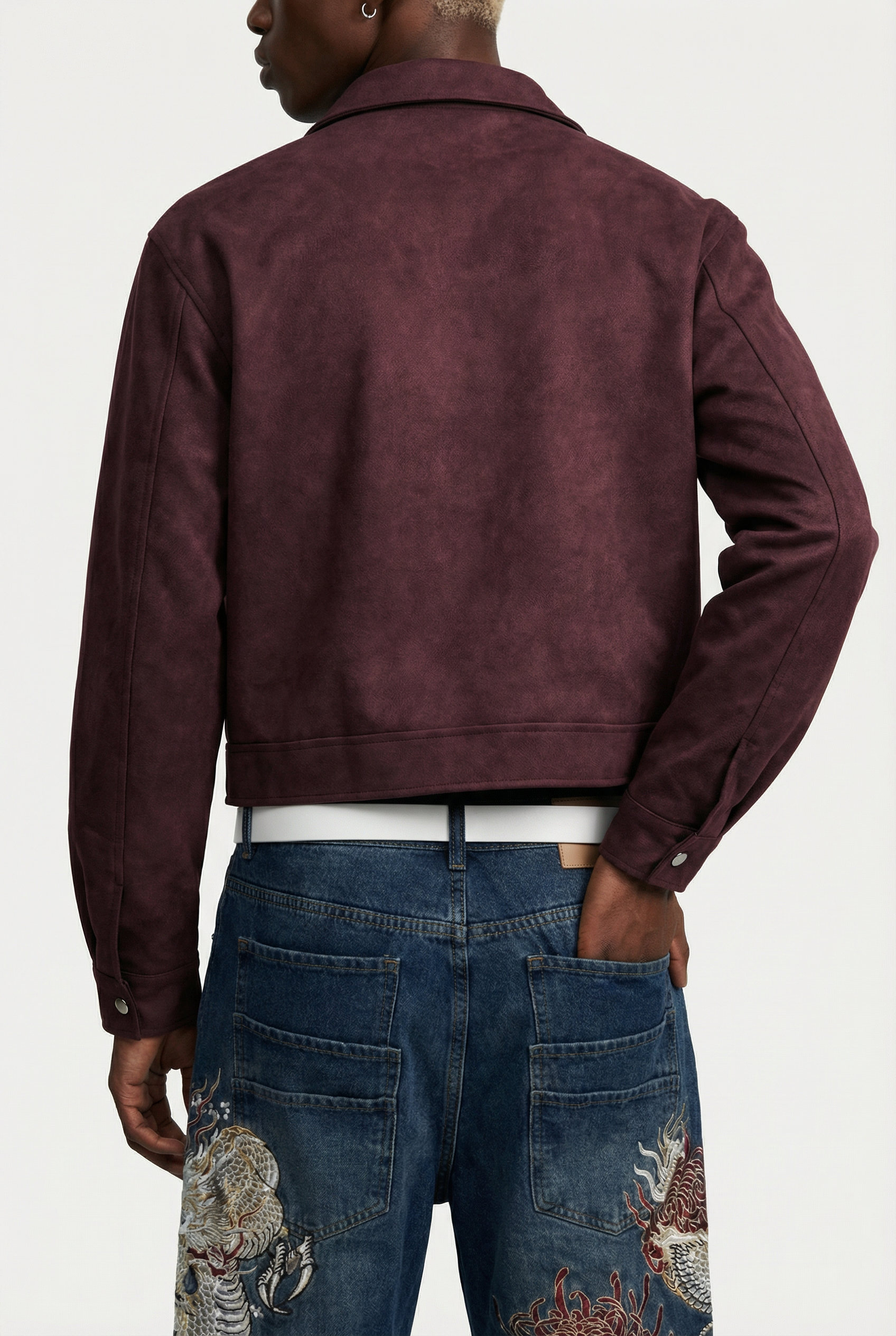 Wine Washed Leather Jacket