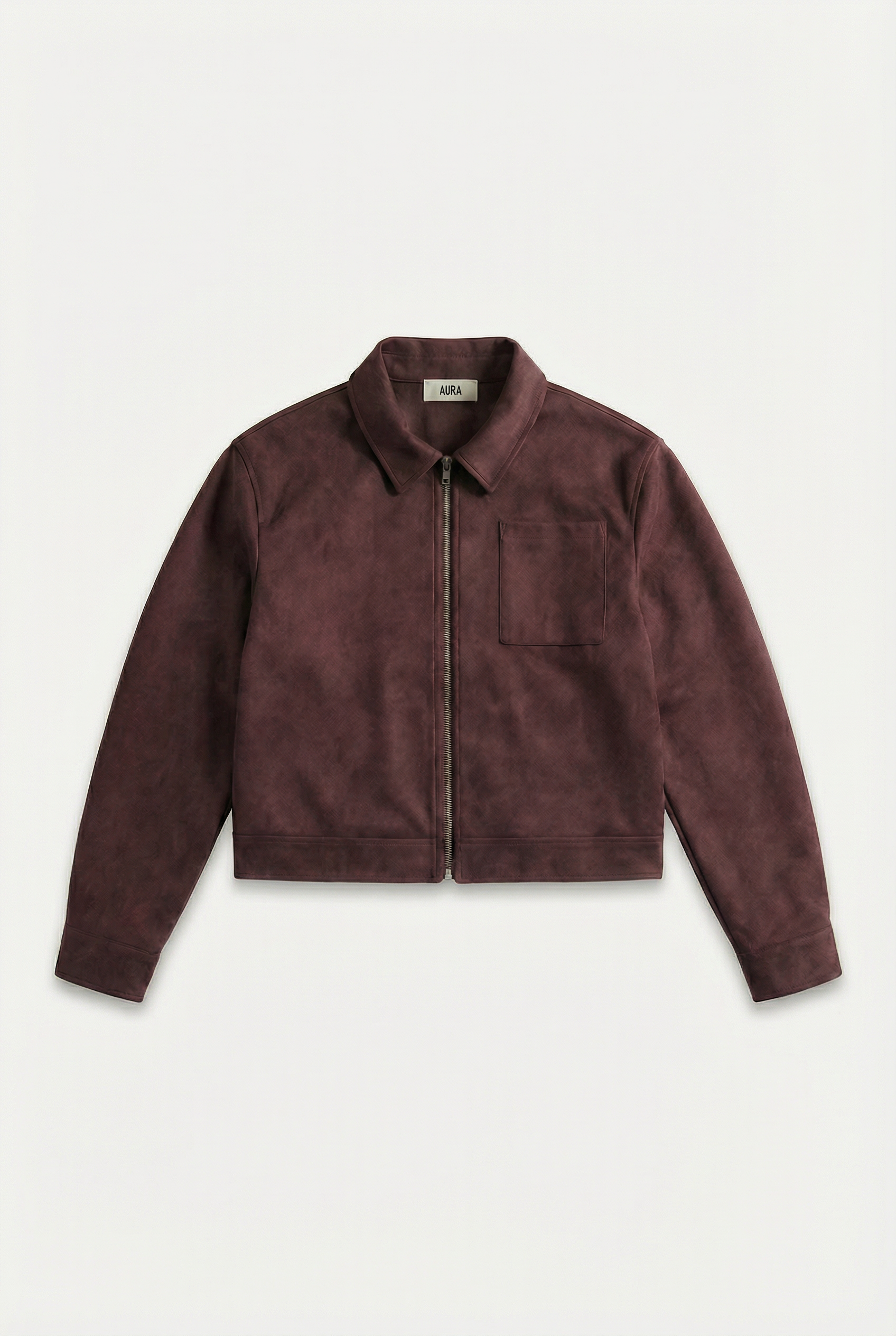 Wine Washed Leather Jacket