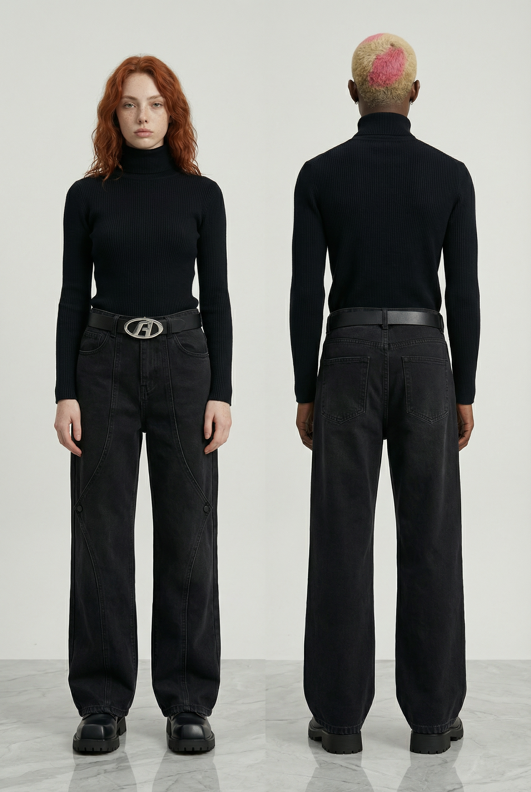 Hera Denim Pants Black