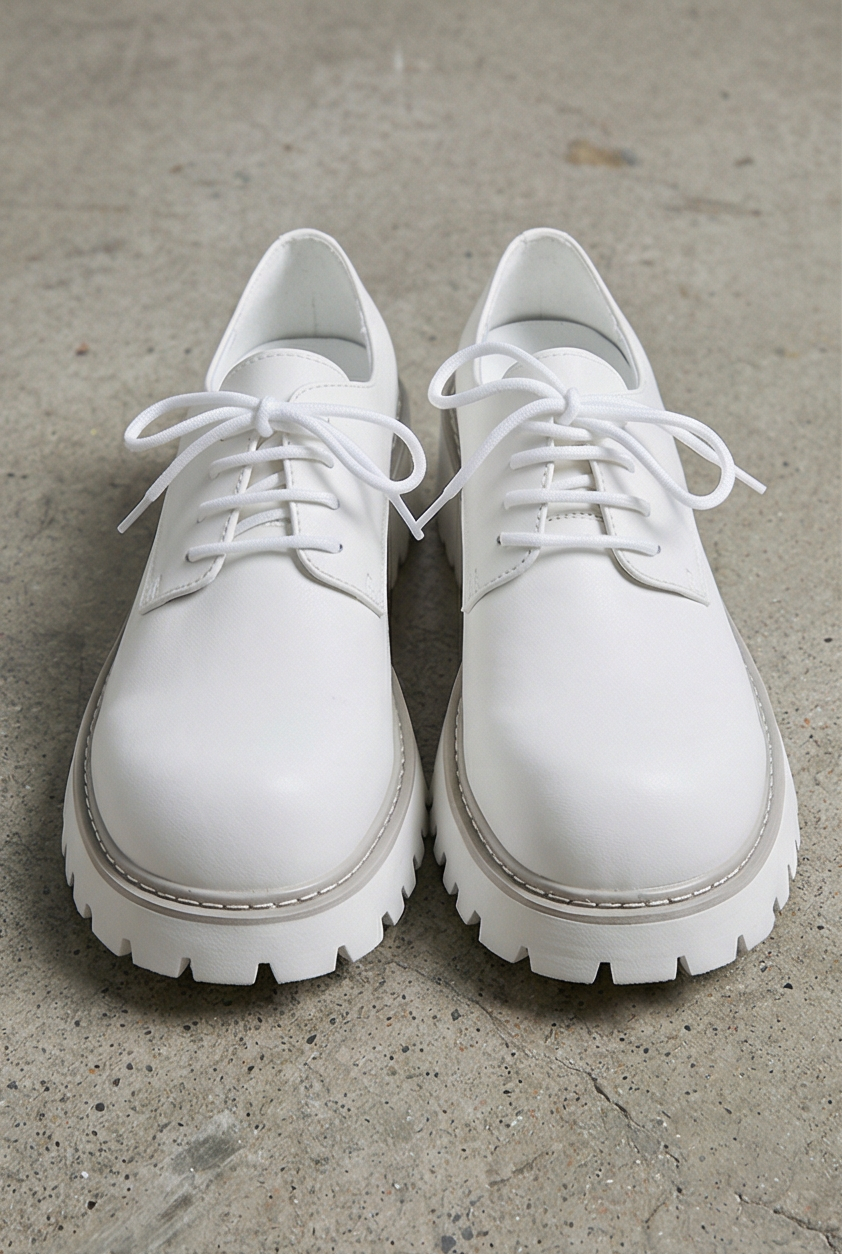 Patroclus White Derby Boots
