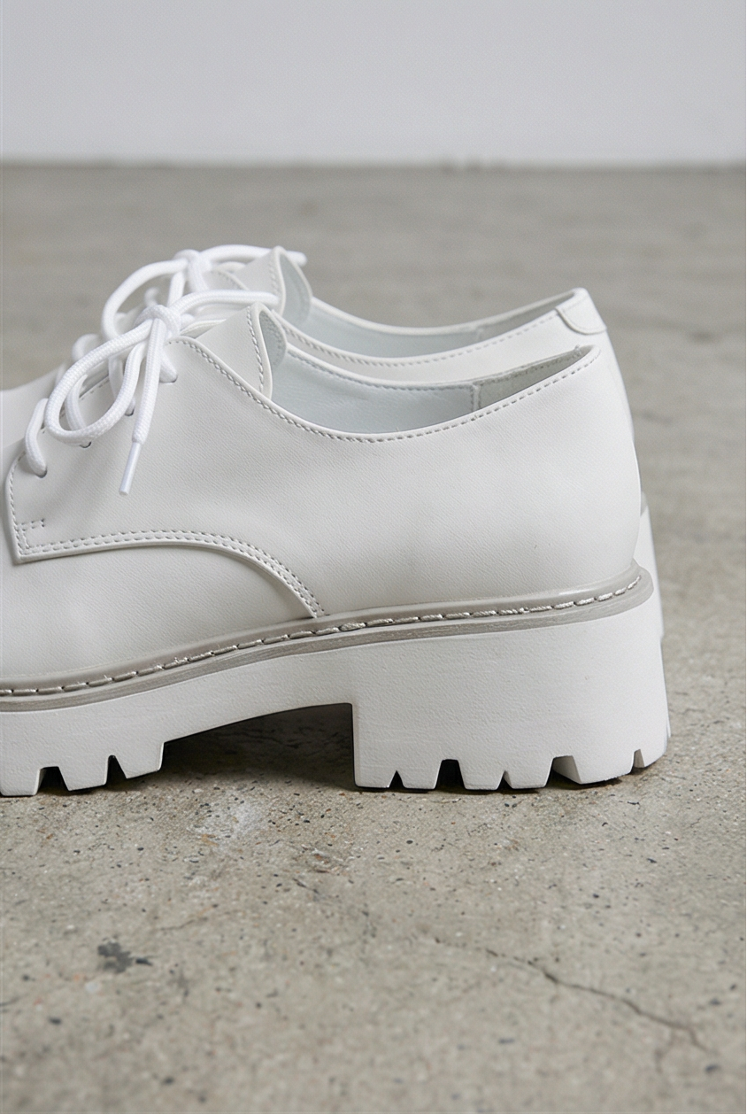 Patroclus White Derby Boots