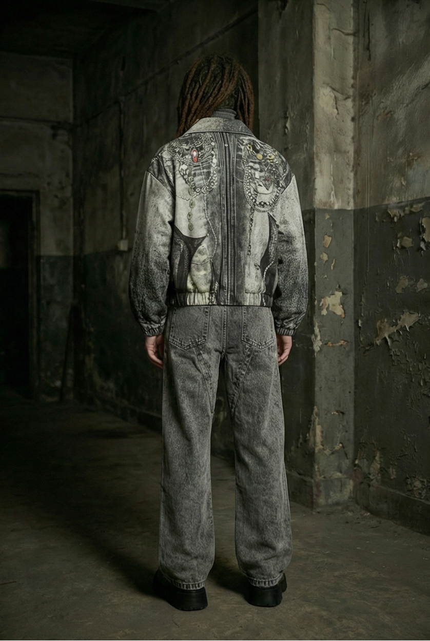 Hefestos Denim Bomber Jacket