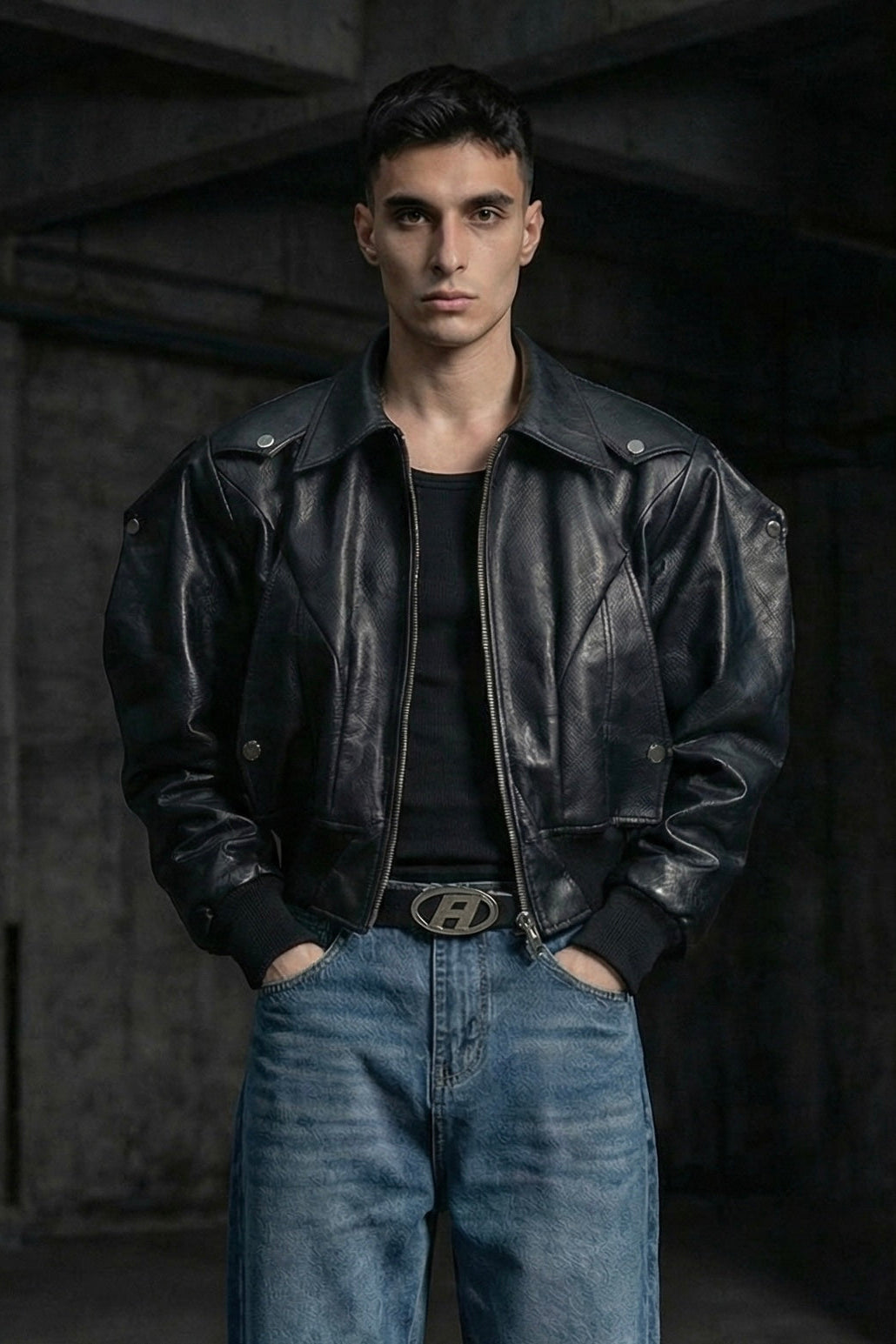 Themes Biker Leather Jacket