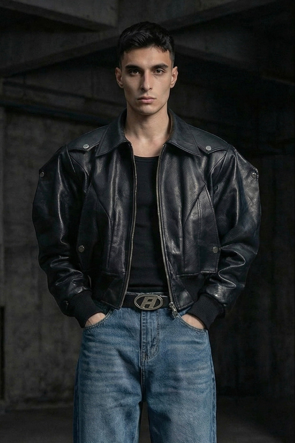 Themes Biker Leather Jacket