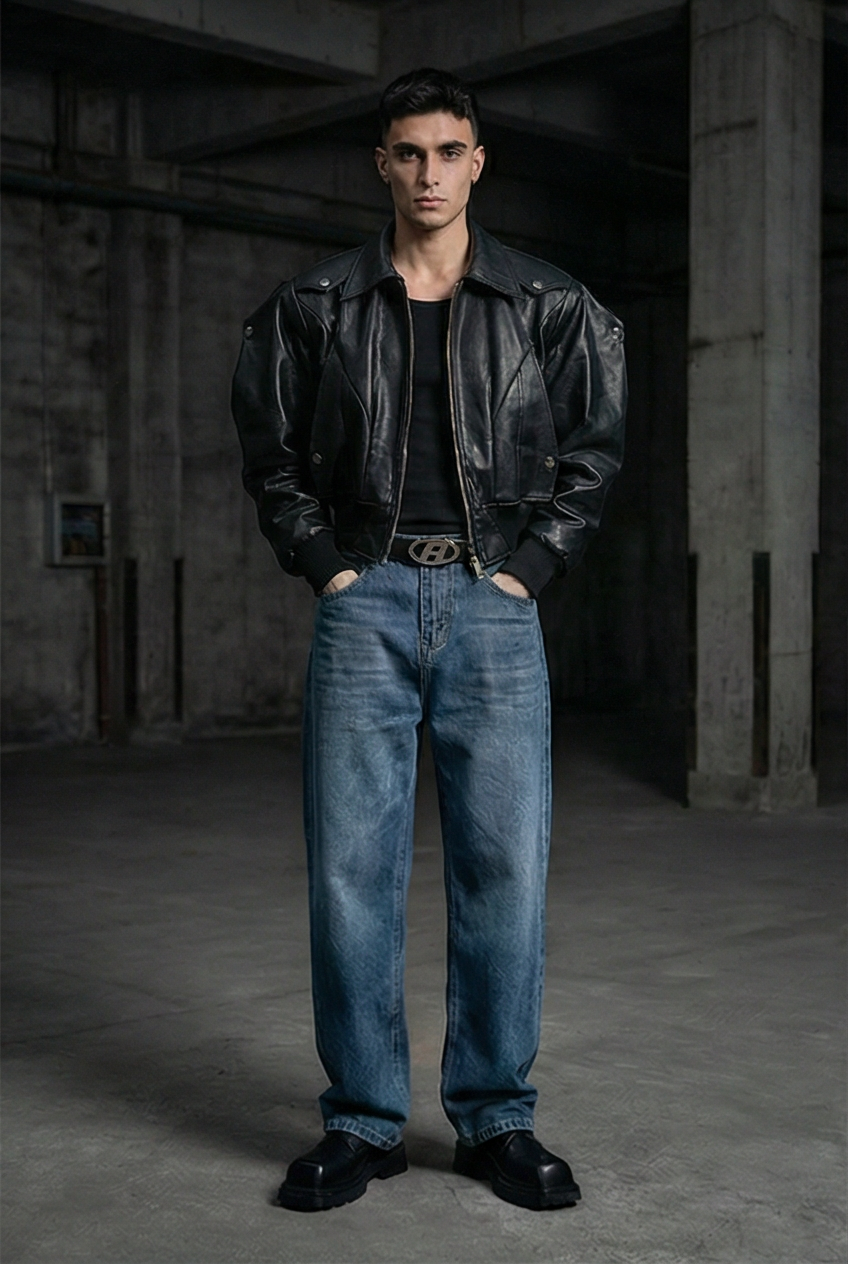 Themes Biker Leather Jacket