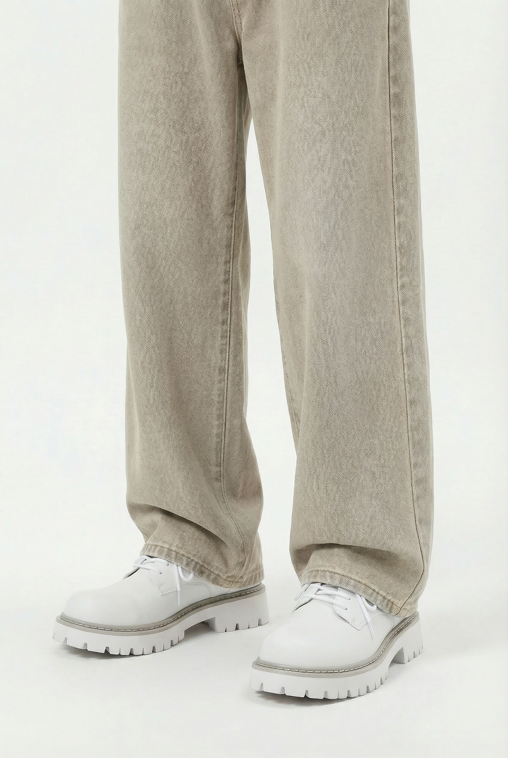 Patroclus White Derby Boots