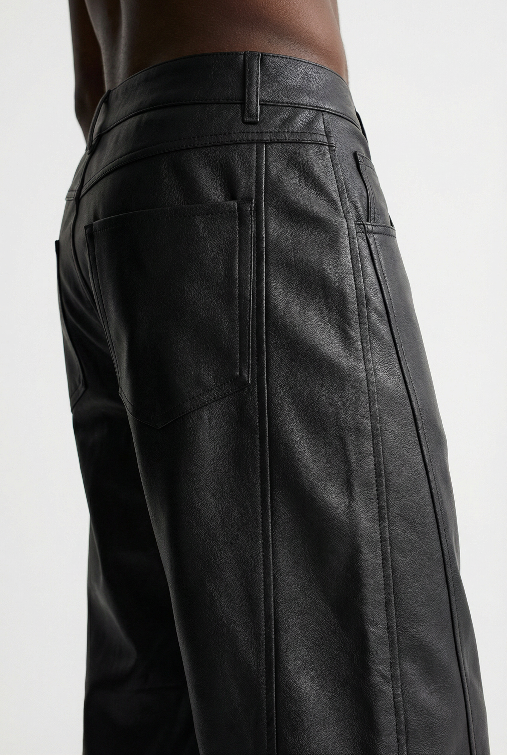 Talos Leather Baggy Pants