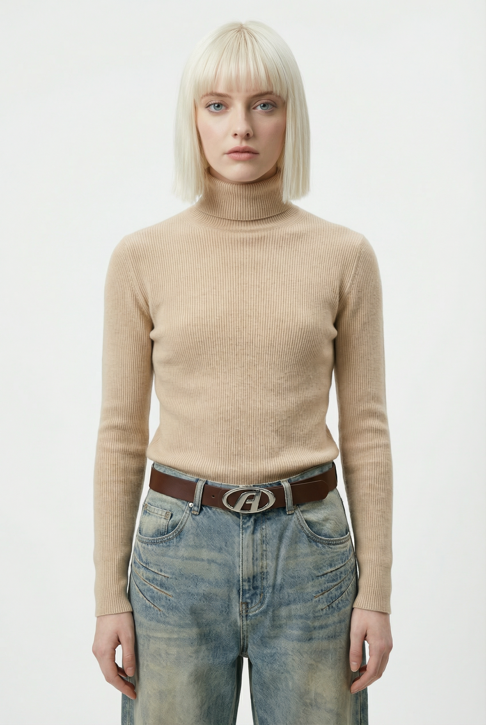 Thickened Turtelneck Sand