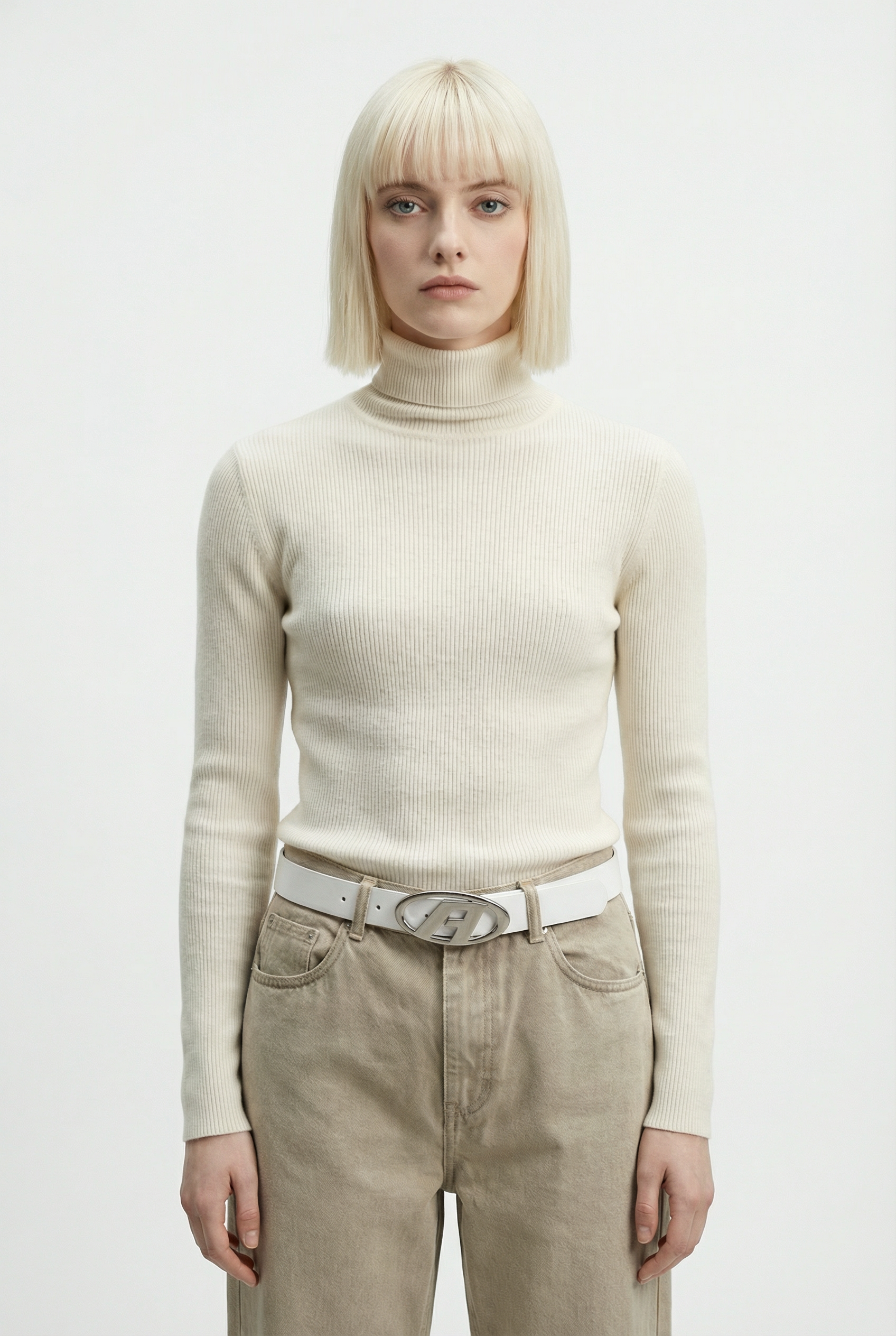 Thickened Turtleneck Cream