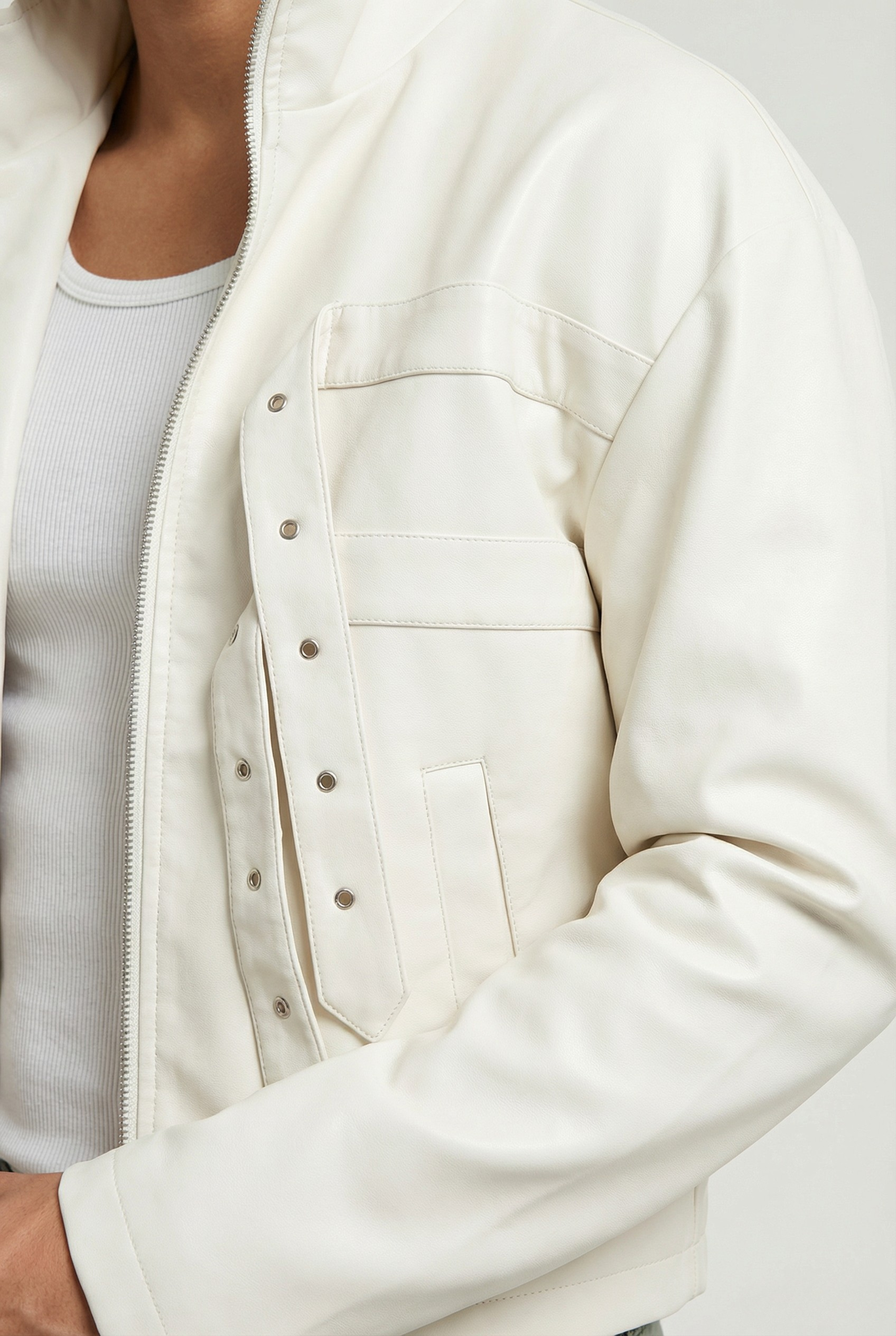 Utility Leather Jacket