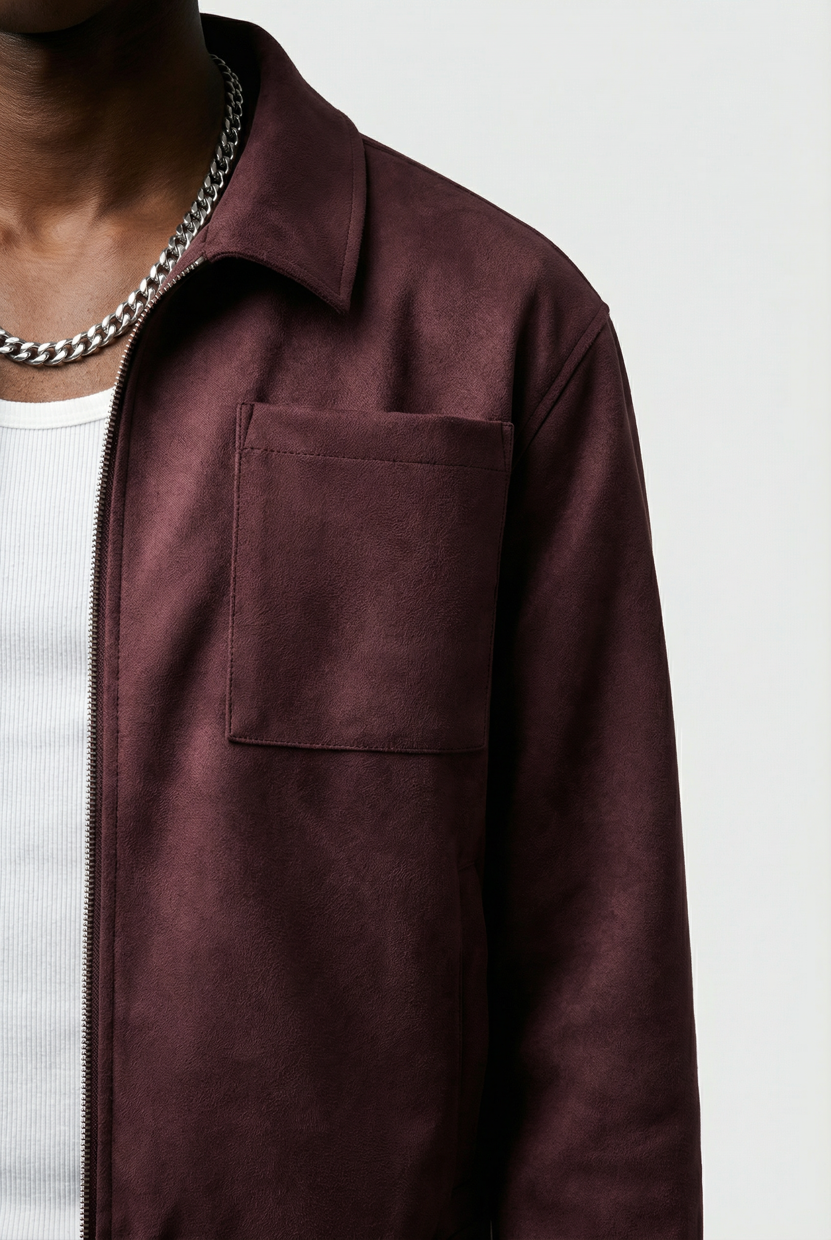 Wine Washed Leather Jacket
