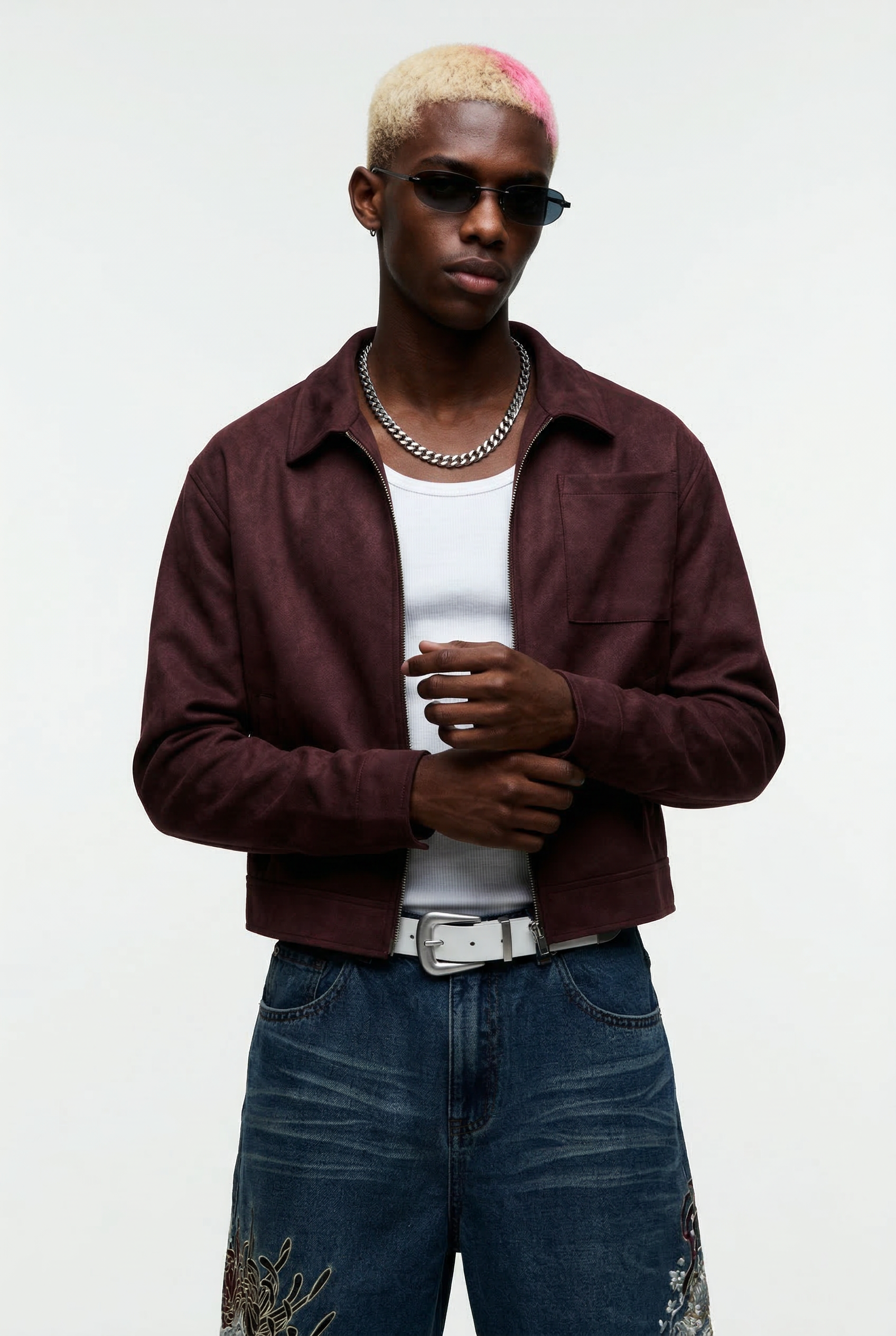 Wine Washed Leather Jacket