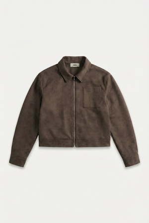Mocca Washed Leather Jacket