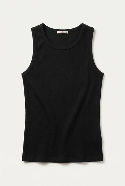 Essential Tank Top – Schwarz