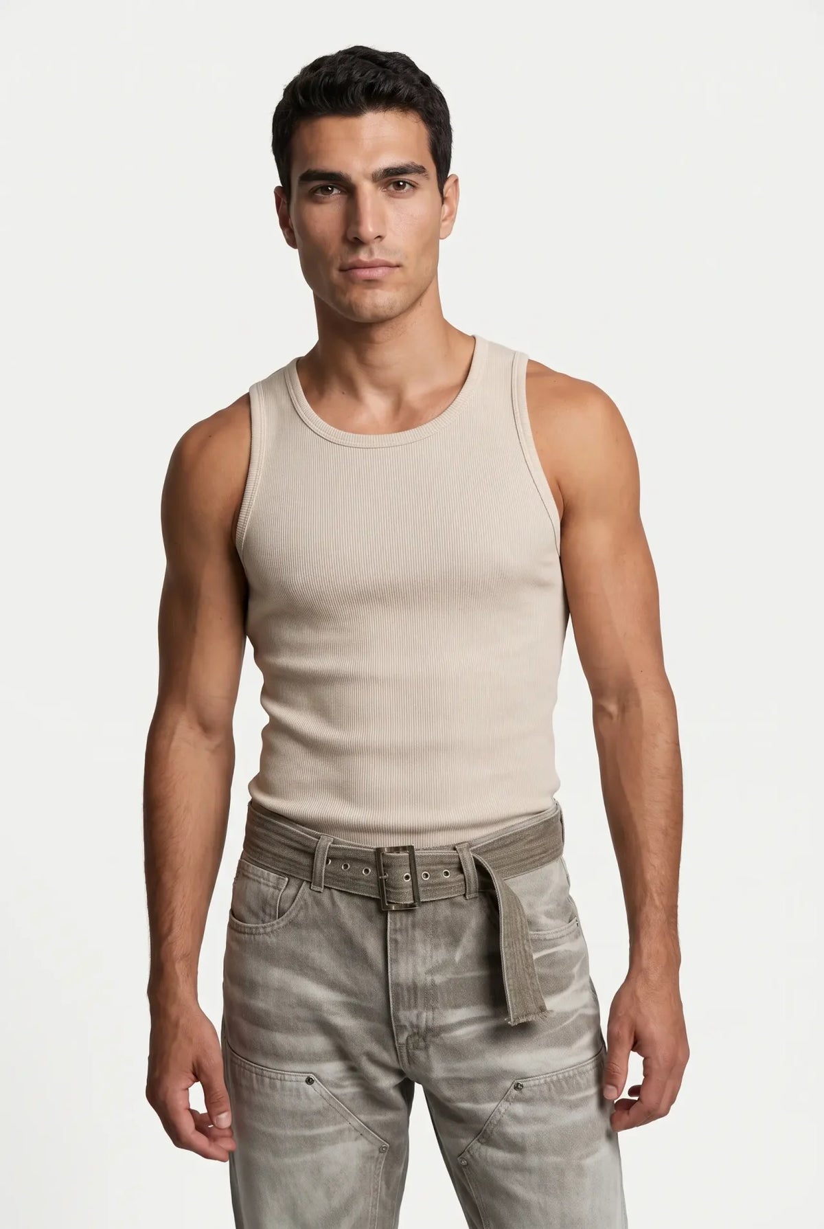 Essential Tank Top – Beige