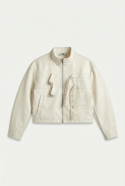 Utility Leather Jacket