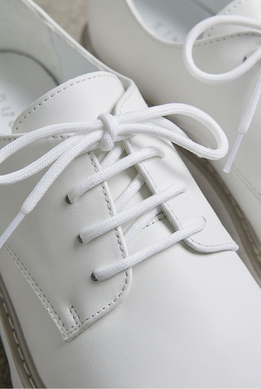 Patroclus White Derby Boots