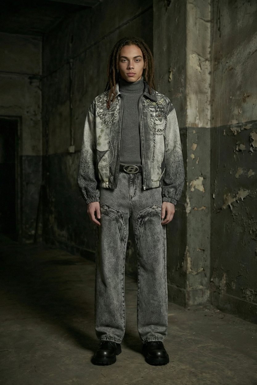 Hefestos Denim Bomber Jacket